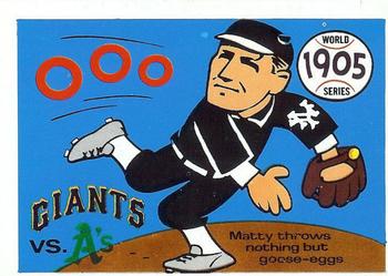 1970 Fleer World Series 002       1905 Giants/As#{(Christy Mathewson)